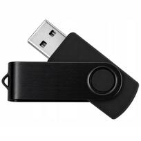 USB atmintinė 32GB TWISTER juoda, USB 2.0