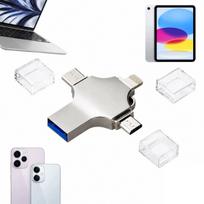 USB atmintinė 256GB, 4in1, USB-C, Micro USB, OTG, skirta išmaniesiems telefonams