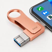 Atmintukas veorkide 64GB, 4 jungtys: Lightning, USB-C, Micro USB, USB (OTG)
