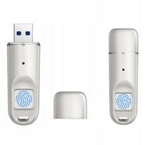 Šifruojama USB atmintinė 32GB, pirštų atspaudų skaitytuvas, USB 3.0, AES256