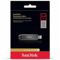 USB atmintinė SANDISK EXTREME PRO 512GB, 1000/900MB/s, metalinė