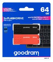 Atmintukai GOODRAM UME3 MIX 2 x 64GB, USB 3.2, rinkinys