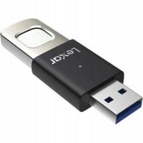 USB atmintinė Lexar F35pro 64GB, USB 3.2, su piršto atspaudo skaitytuvu, juoda