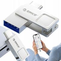 USB atmintinė Orico 128GB, USB-C ir USB-A, USB 3.2 OTG