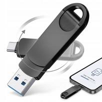 USB atmintinė 512GB, USB-C, 120MB/s, juoda