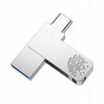 USB atmintinė Fanxiang F372S 128GB, USB 3.2, Type-A ir Type-C, sidabrinė, 150MB/s