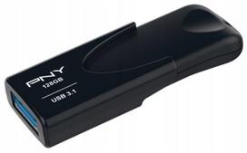 USB atmintinė PNY Attaché 4, 128GB, USB 3.1, juoda