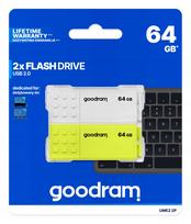 USB atmintinė GOODRAM UME2, 2 x 64GB, USB 2.0, rinkinys