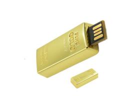 USB atmintinė 32GB, aukso luito formos