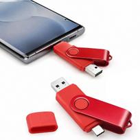 USB atmintinė 512GB, USB 2.0, USB-C jungtis telefonams ir kompiuteriams