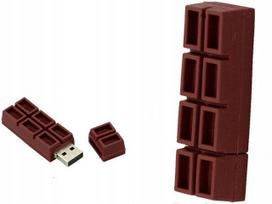 USB atmintinė 32GB, šokoladinio dizaino