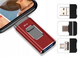 64GB USB 3.0 atmintinė 4-in-1, skirta iPhone, Android, Micro USB, Type-C, Windows, OTG