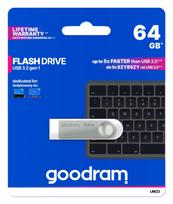 USB atmintinė GOODRAM UNO3, 64GB, USB 3.2, sidabrinė