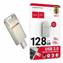 USB atmintinė Hoco 128GB, USB 3.0, USB C, sidabrinė