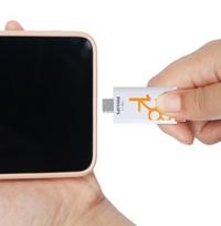 USB atmintinė Philips Click 128GB, USB-C 3.2 Gen 1, oranžinė
