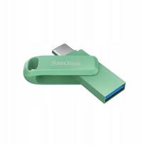 USB atmintinė SanDisk Ultra Dual Drive Go 64GB, USB 3.0/USB-C, žalia