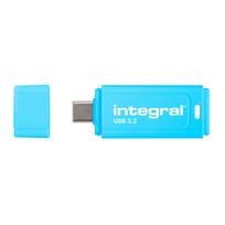 USB atmintinė Integral Neon 128GB, USB-C, 150MB/s, 3.2