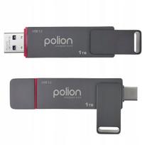 USB atmintinė POLION, 1TB, 560MB/s, USB 3.2, USB-C ir USB-A