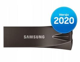 USB atmintinė Samsung BAR Plus 128GB, MUF-128BE4/APC, pilka