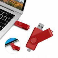 USB atmintinė 512GB, USB 2.0, USB-A ir Type-C, 30MB/s