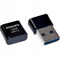 USB atmintinė Philips 128GB Pico Edition, juoda