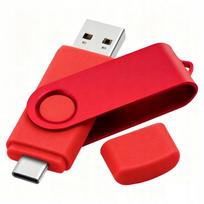 USB atmintinė 512GB, USB-A ir USB-C, 30MB/s