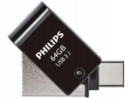 USB atmintinė Philips 2in1 64GB, USB 3.1 ir USB-C