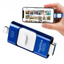 USB atmintinė 128GB, 4in1, USB 3.0, Lightning, USB-C, suderinama su iPhone, Android, PC