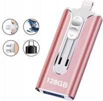 128GB USB atmintinė 3-in-1: USB 3.0, Micro-USB, Lightning, USB-C