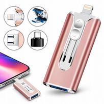 Atmintukas 128GB, Lightning, USB-C, USB 3.0, rožinis, iPhone/Android