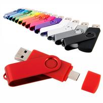 USB atmintinė 8GB, USB-C, įvairių spalvų, FLASH TWISTER