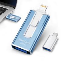 256GB atmintukas 4 viename: USB 3.0, USB-C, Lightning, iOS telefonams