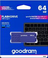 USB atmintinė GOODRAM UME3 64GB, USB 3.2, mėlyna