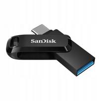 USB atmintinė SanDisk Dual Go 128GB, USB-A/C 3.2, juoda (SDDDC3-128G-G46)