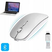 Belaidė USB žaidimų pelė, tyliai veikianti, ergonomiška, tinka Apple MacBook ir iPad
