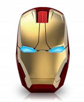 Belaidė pelė su IRON MAN šviečiančiomis akimis, lazerinė optika