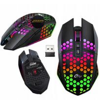 Belaidė žaidimų pelė, Bluetooth, USB, juoda, 1600 DPI