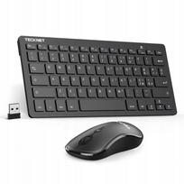 Belaidė klaviatūra ir pelė TECKNET 2.4G USB, QWERTY, kompiuteriams ir televizoriams