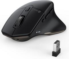 Belaidė „iClever“ ergonomiška „Bluetooth“ pelė, 2.4G, reguliuojamas DPI