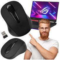 Belaidė optinė pelė, juoda, USB, tyli