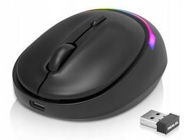 Belaidė pelė REAL-EL RM-440W, tyli, optinė, 1600 dpi, su Bluetooth ir akumuliatoriumi