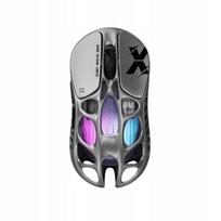 Belaidė žaidimų pelė GravaStar Mercury X, 32000 DPI, 2.4 GHz, pilka
