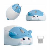 Belaidė žaidimų pelė AKKO Kitty 2.4GHz, balta-mėlyna