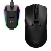 Žaidimų pelė PAW3395, 26000 DPI, 8000 Hz, 2.4G, BT 5.2, juoda