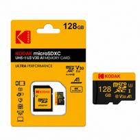 Atminties kortelė Kodak microSDXC 128GB U3 V30 A1 4K su SD adapteriu