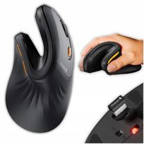 Belaidė ergonomiška pelė ProtoArc EM11 EL, vertikali, Bluetooth, USB 2.4G