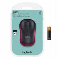 Belaidė pelė Logitech M185 raudona