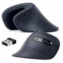 Belaidė ergonomiška vertikali pelė su USB imtuvu
