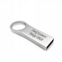 Metalinė mini USB atmintinė 32GB, USB 2.0, su graviruotu logotipu