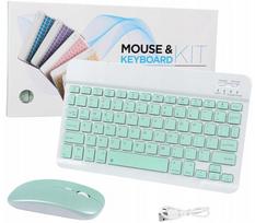 Belaidė klaviatūra ir pelė, USB, mini, plona, Bluetooth, skirta kompiuteriui ir televizoriui